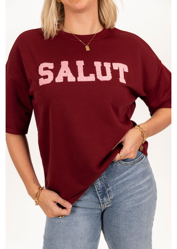 21Jewelz Shirt Salut - bordeaux