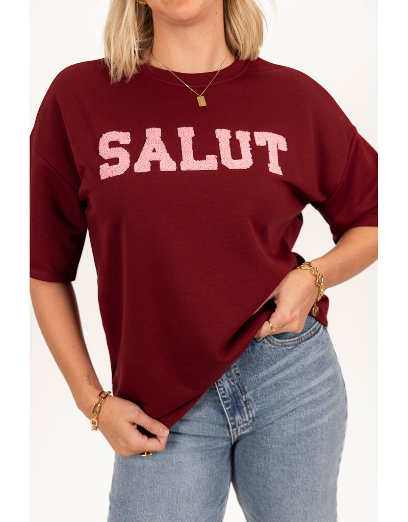21Jewelz Shirt Salut - bordeaux