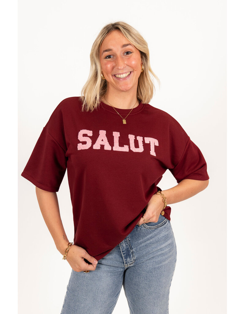 21Jewelz Shirt Salut - bordeaux