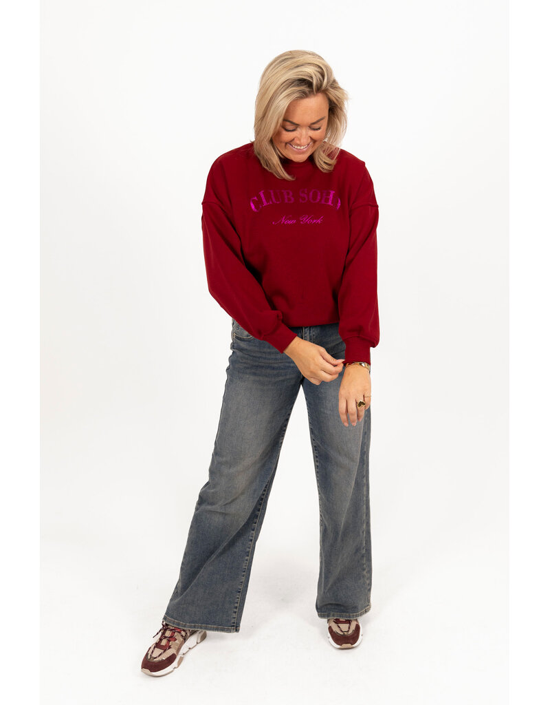 21Jewelz Sweater club soho - bordeaux