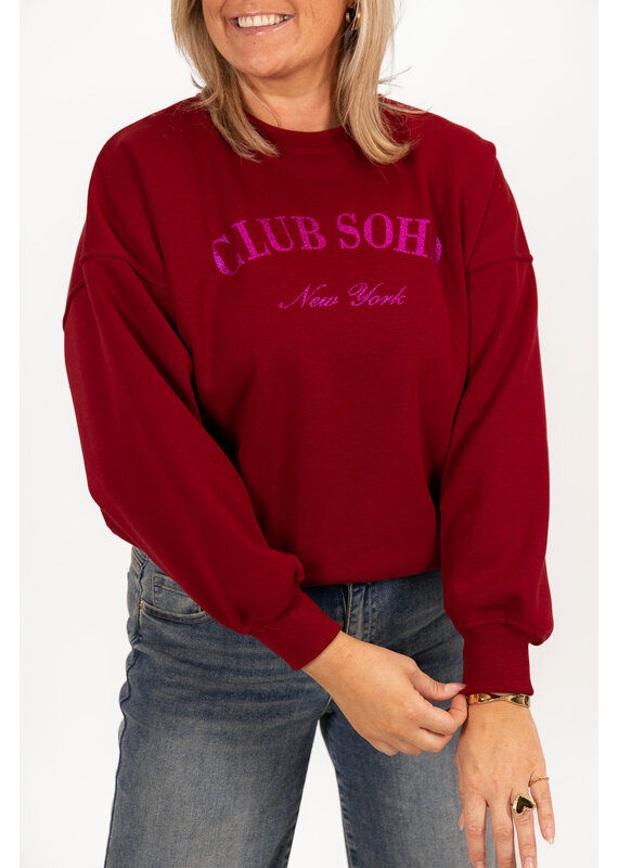 21Jewelz Sweater club soho - bordeaux