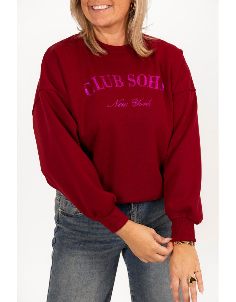 21Jewelz Sweater club soho - bordeaux