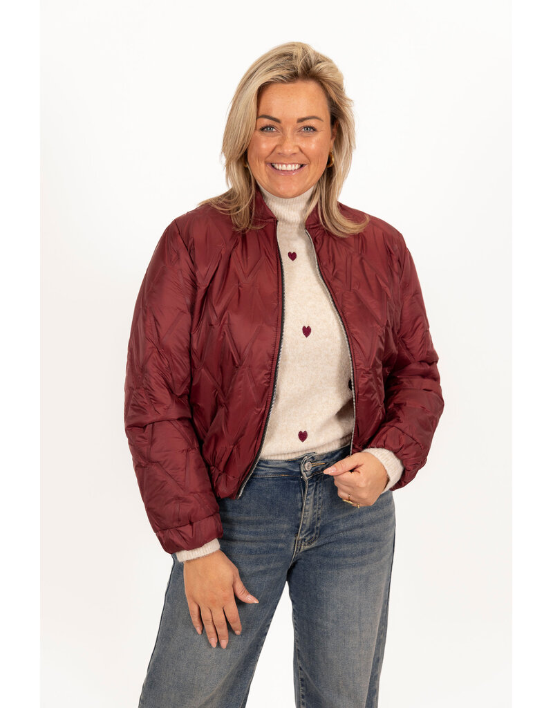 21Jewelz Gewatteerde bomber - bordeaux