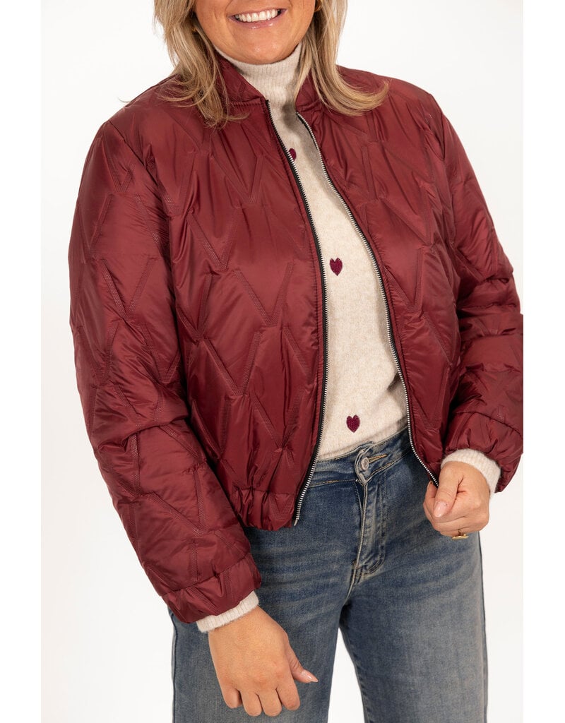 21Jewelz Gewatteerde bomber - bordeaux