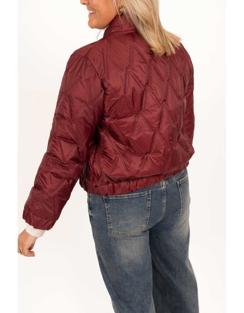 21Jewelz Gewatteerde bomber - bordeaux
