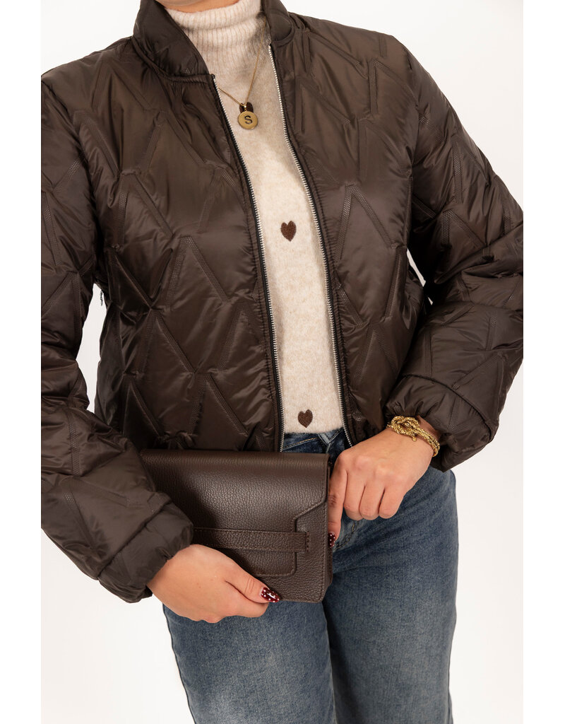 21Jewelz Gewatteerde bomber - bruin