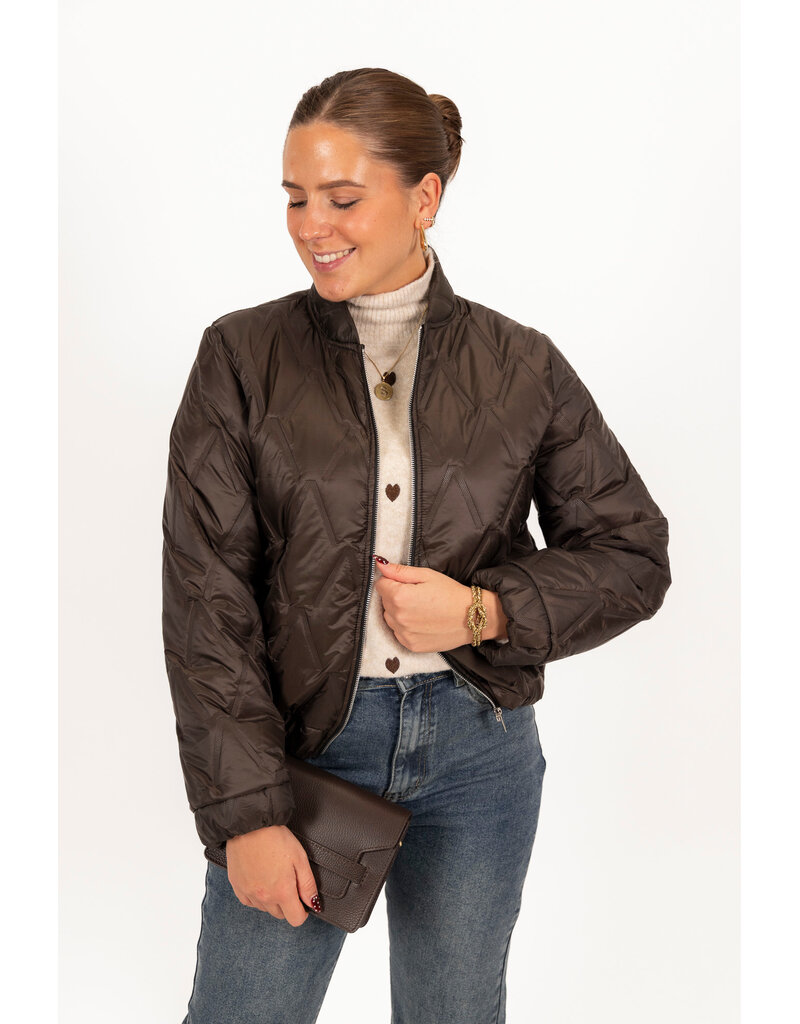 21Jewelz Gewatteerde bomber - bruin