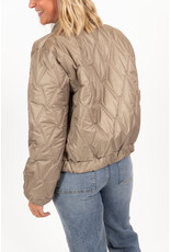 21Jewelz Gewatteerde bomber - taupe