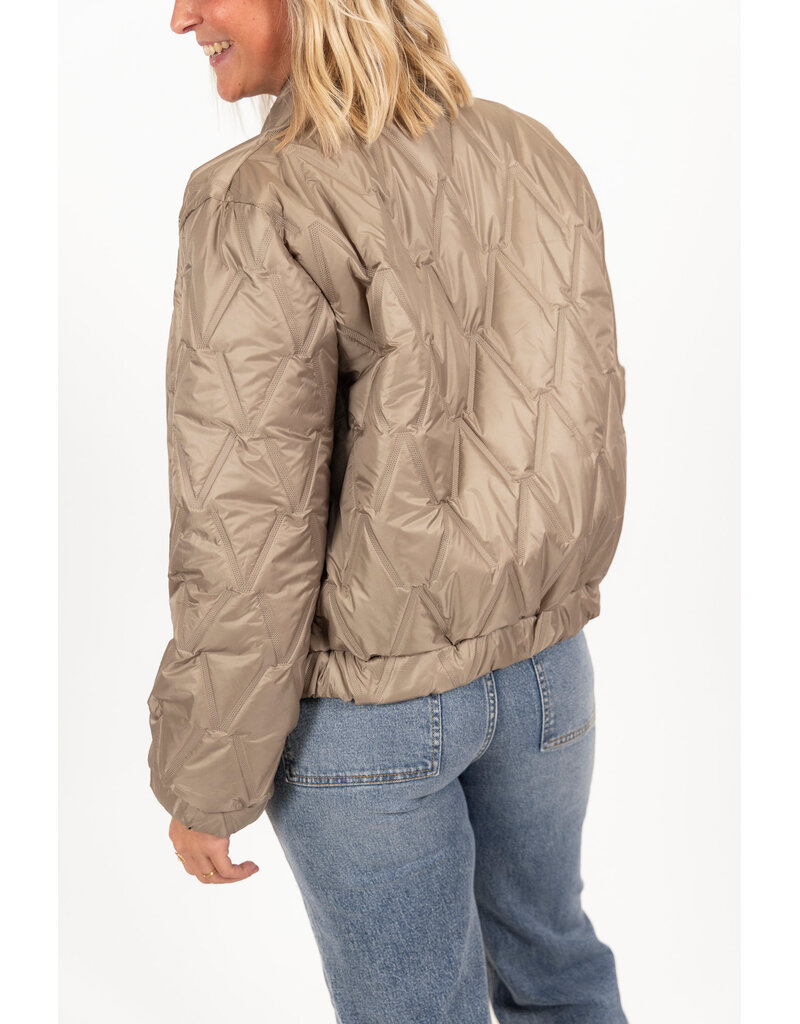 21Jewelz Gewatteerde bomber - taupe