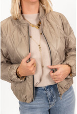 21Jewelz Gewatteerde bomber - taupe