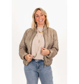 21Jewelz Gewatteerde bomber - taupe