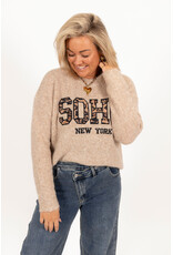 21Jewelz Soho trui - beige/panterprint