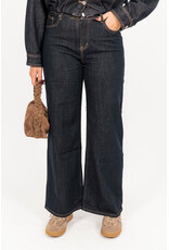 21Jewelz Wide leg jeans met opvallend stiksel - donkerblauw