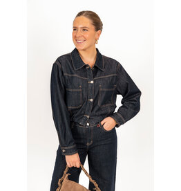 21Jewelz Jeans jasje met opvallend stiksel