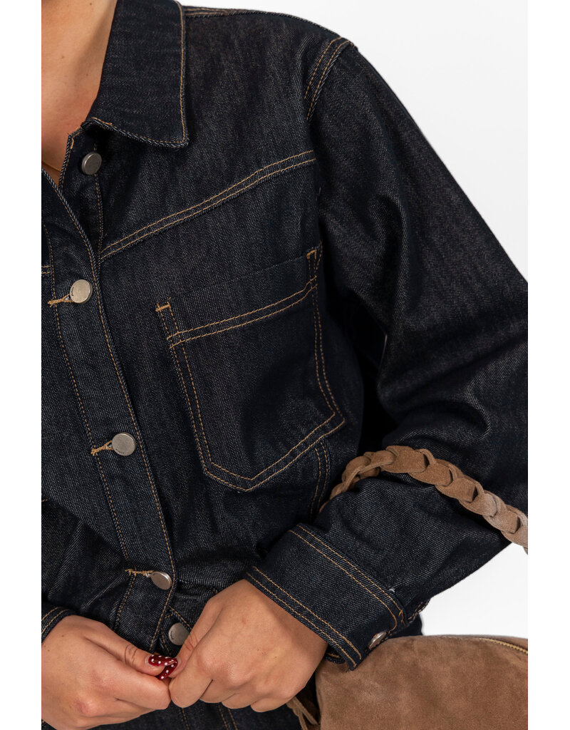 21Jewelz Jeans jasje met opvallend stiksel