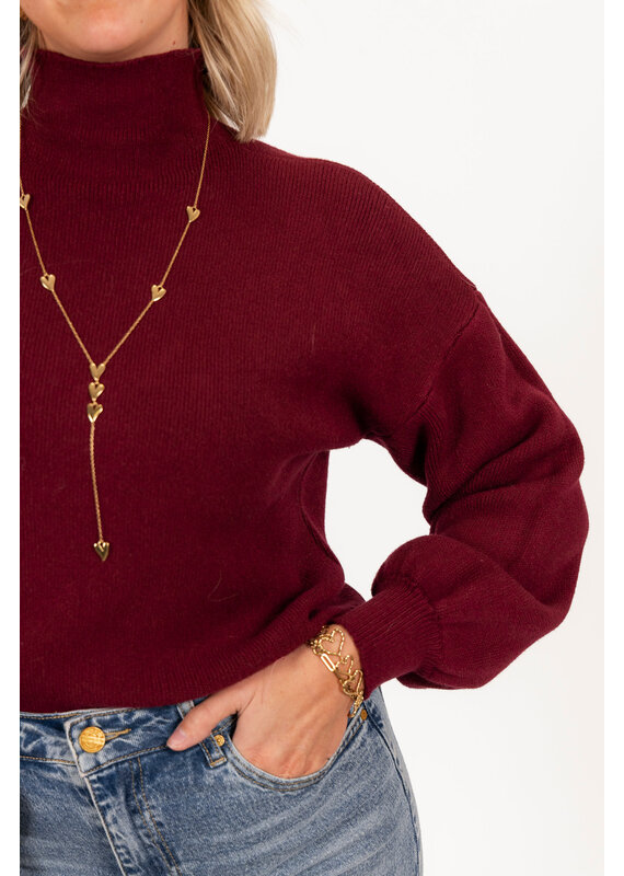 21Jewelz Perfect sweater - bordeaux