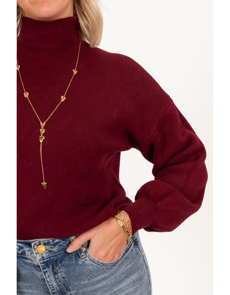 21Jewelz Perfect sweater - bordeaux
