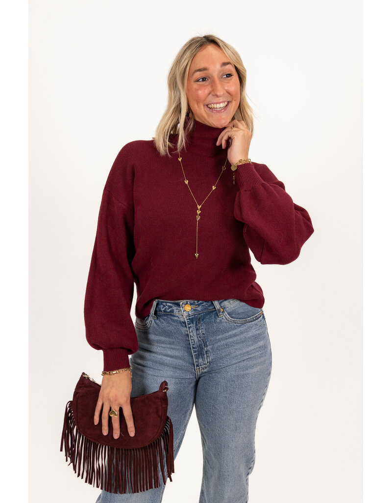 21Jewelz Perfect sweater - bordeaux