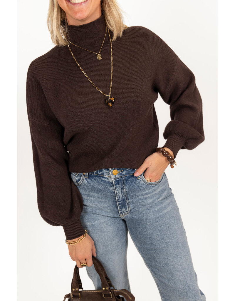 21Jewelz Perfect sweater - choco bruin