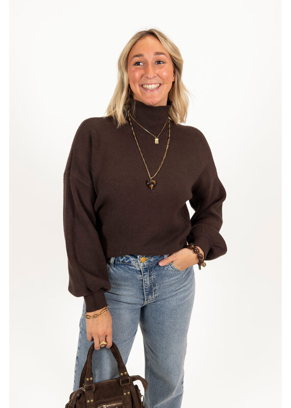 21Jewelz Perfect sweater - choco bruin