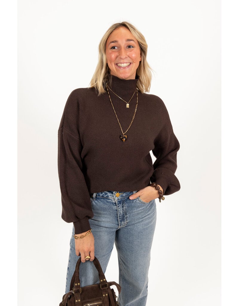 21Jewelz Perfect sweater - choco bruin