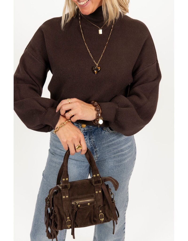 21Jewelz Perfect sweater - choco bruin