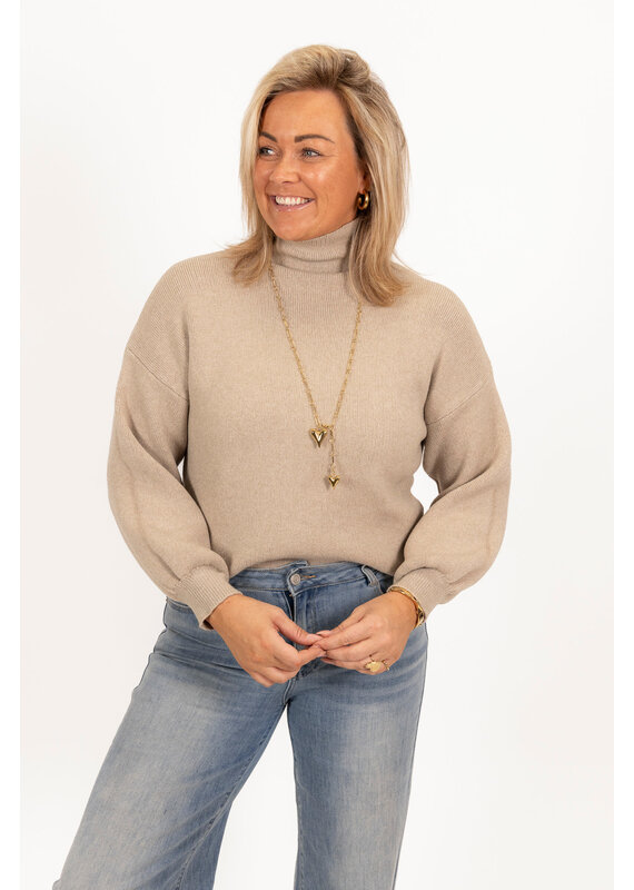 21Jewelz Perfect sweater - taupe