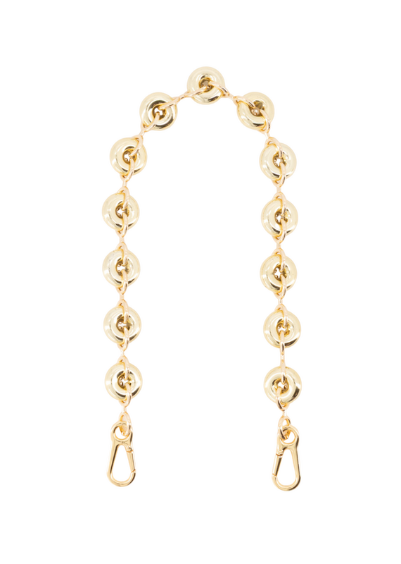 21Jewelz Telefoonkoord met ronde kralen 50cm - goud