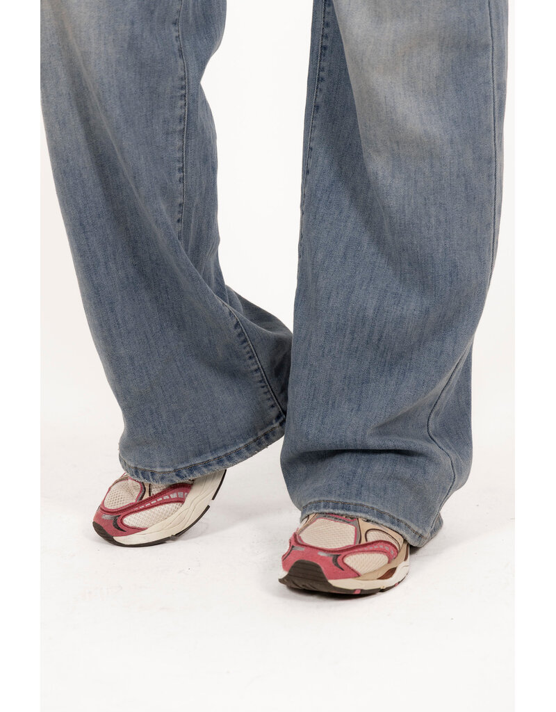 21Jewelz Basic stretch extra long wide leg - blauw