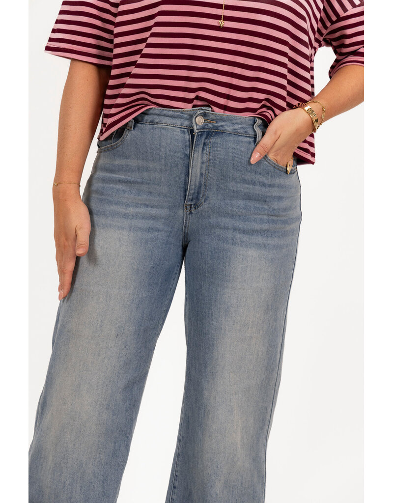 21Jewelz Basic stretch extra long wide leg - blauw