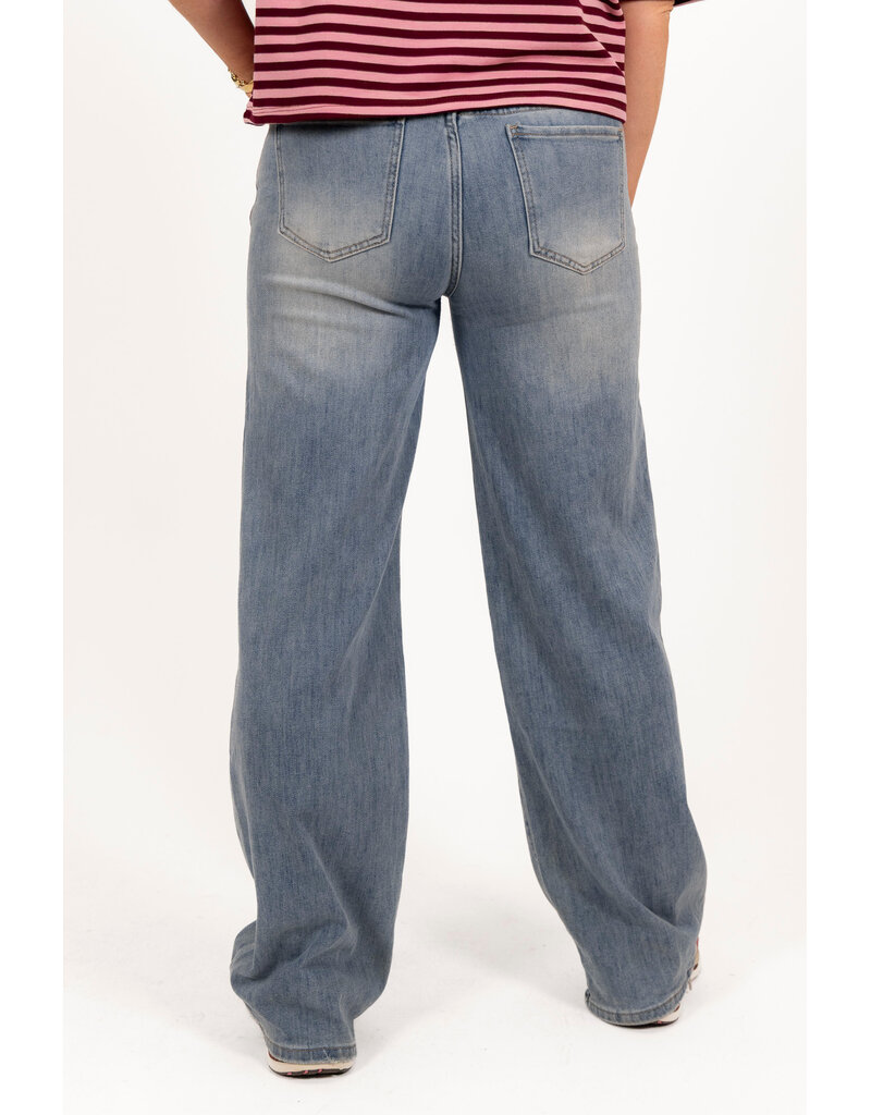 21Jewelz Basic stretch extra long wide leg - blauw