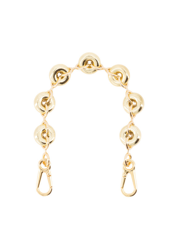 21Jewelz Telefoonkoord met ronde kralen 30cm - goud