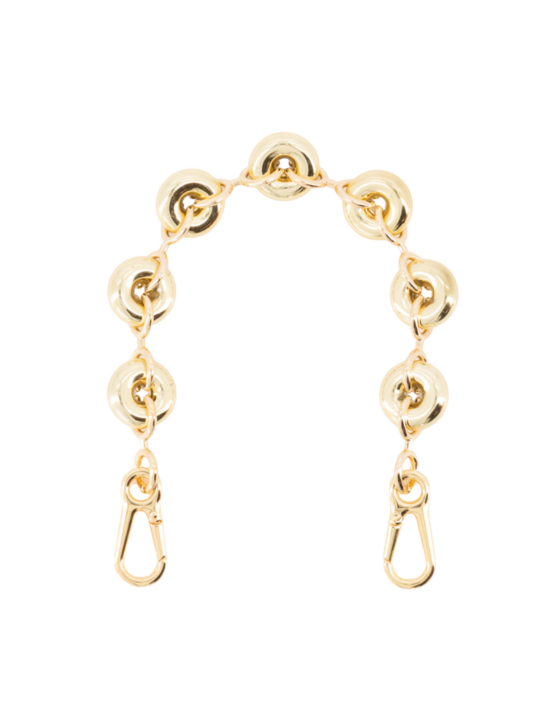 21Jewelz Telefoonkoord met ronde kralen 30cm - goud