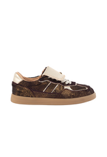 Babouche Babouche - Ira donker bruin/goud