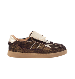 Babouche Babouche - Ira donker bruin/goud
