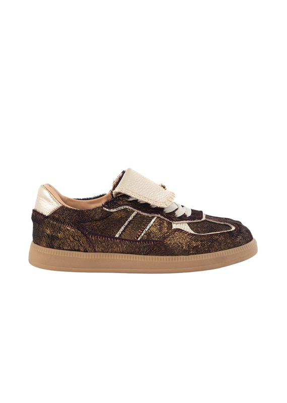 Babouche Babouche - Ira donker bruin/goud