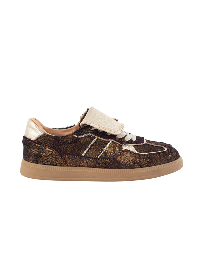 Babouche Babouche - Ira donker bruin/goud