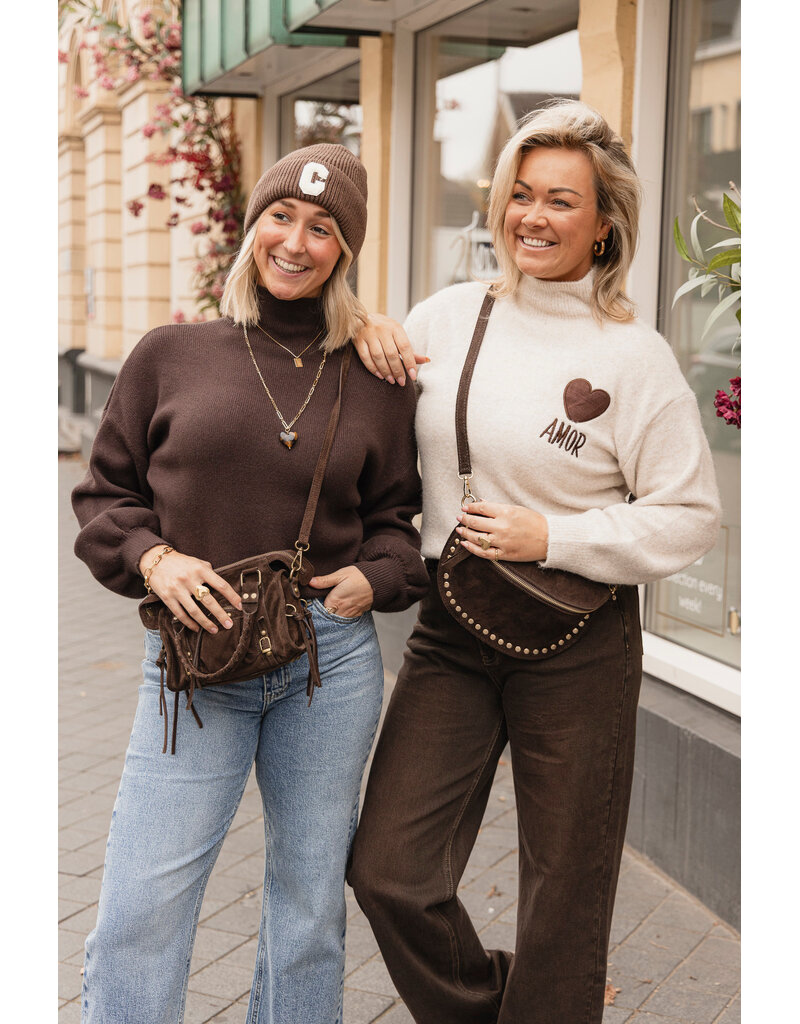 21Jewelz Perfect sweater - choco bruin