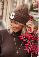 21Jewelz Muts met teddy C embleem - bruin