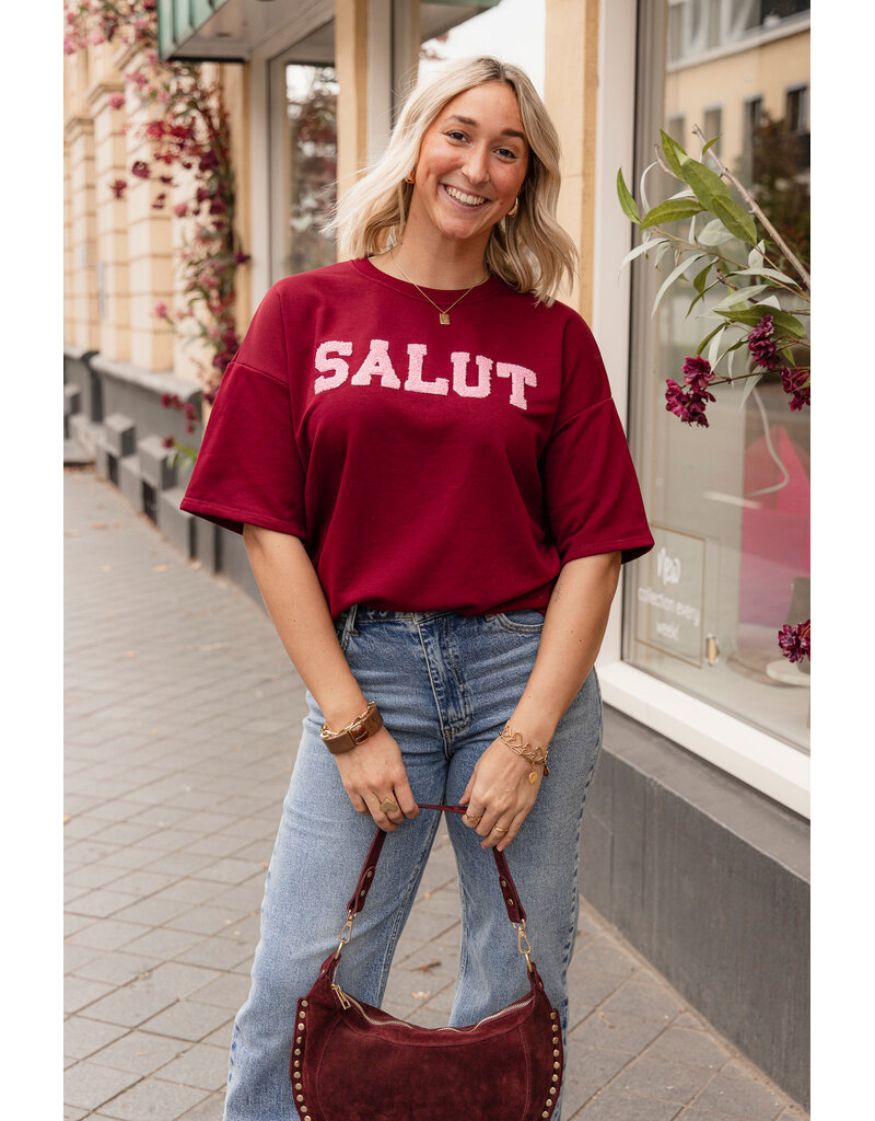 21Jewelz Shirt Salut - bordeaux