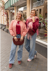 21Jewelz Gestreept shirt - bordeaux/roze