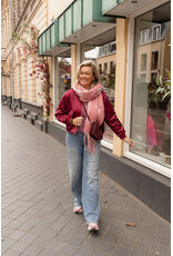 21Jewelz Gestreept shirt - bordeaux/roze