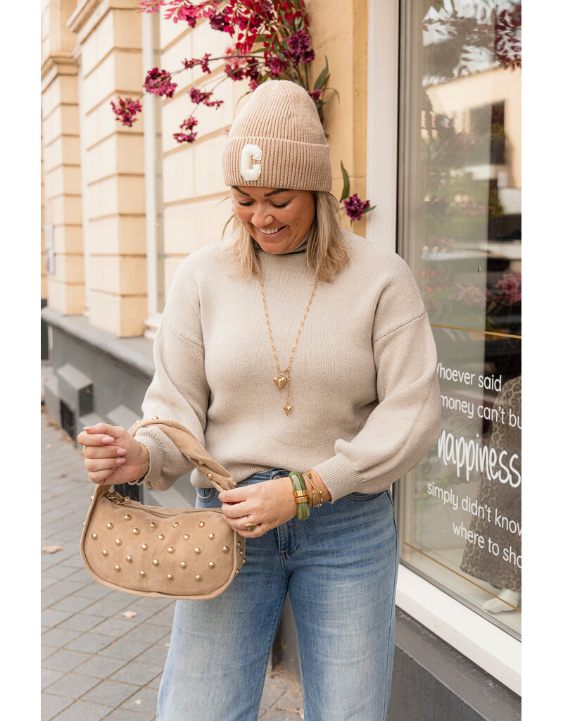 21Jewelz Perfect sweater - taupe