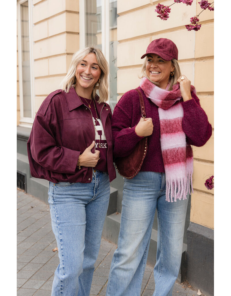 21Jewelz Gebreide trui met embleem - bordeaux