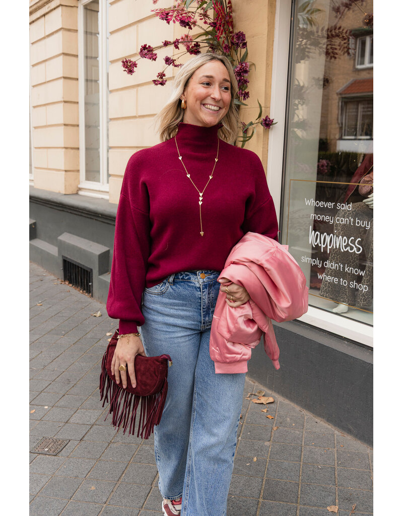 21Jewelz Perfect sweater - bordeaux