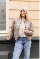 21Jewelz Gewatteerde bomber - taupe
