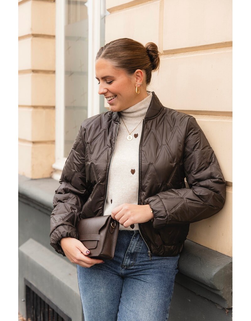 21Jewelz Gewatteerde bomber - bruin