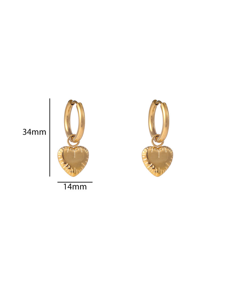 21Jewelz D&E - Balloon heart - goud