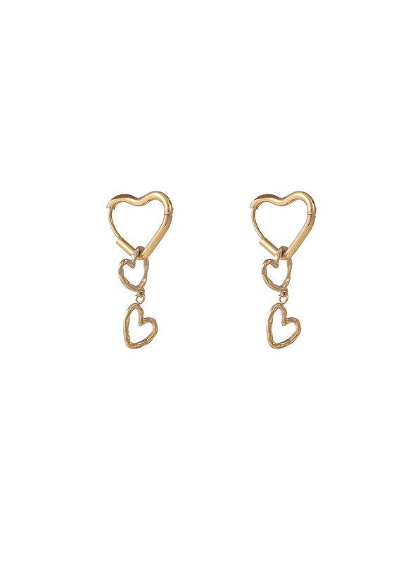 Go Dutch Label D&E - Hoop heart hoop - goud