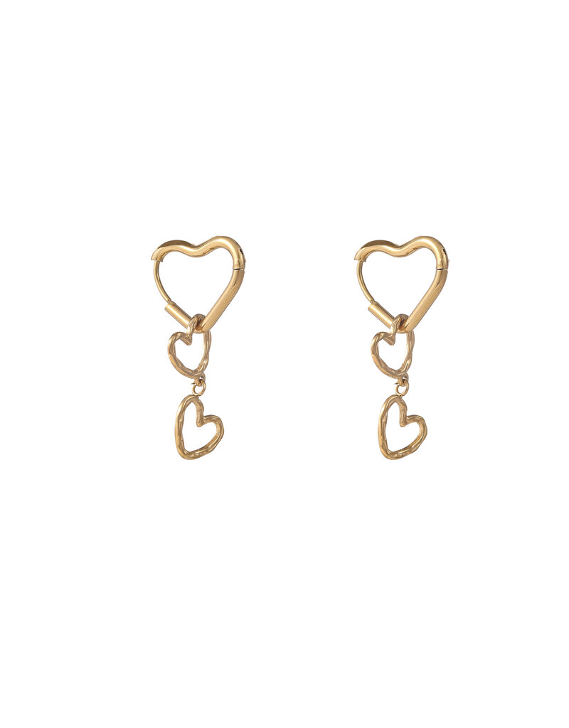 Go Dutch Label D&E - Hoop heart hoop - goud